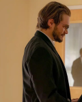 Andrew Burnap Movie The Front Room 2024 Black Coat
