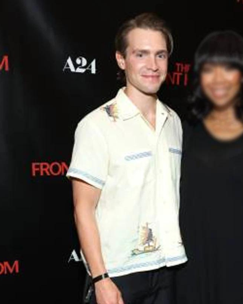 Andrew Burnap Movie The Front Room 2024 Print White Shirt Andrew Burnap Movie The Front Room 2024 Print White Shirt