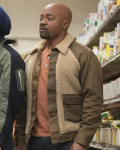 Brian Michael Smith 9-1-1 Lone Star Tv Series Paul Strickland Brown Shearling Jacket