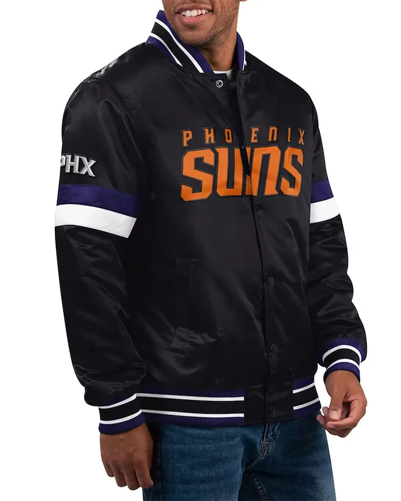 Home Game Phoenix Suns Black Jacket Home Game Phoenix Suns Black Jacket