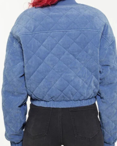 Isabelle (Trash) Tv-series Culte 2024 Anaïde Rozam Blue Velvet Jacket