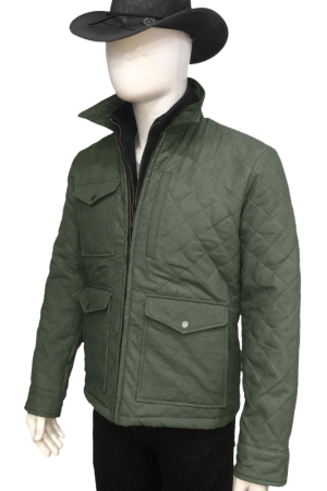 John Dutton Yellowstone So4 Quilted Jacket