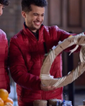 Max The 5-year Christmas Party 2024 Jordan Fisher Red Quilted Jacket