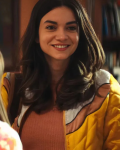 Sienna Terrifier 3 2024 Lauren Lavera Yellow Quilted Bomber Jacket