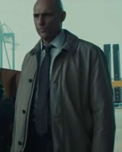 The Silent Hour 2024 Movie Mark Strong Cotton Coat
