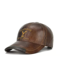 Yellowstone Dutton Ranch Brown Leather Hat