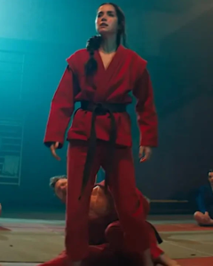 Ballerina 2025 Ana De Armas Martial Art Red Costume