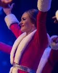 Britt Robertson The Merry Gentlemen 2024 Ashley Christmas Coat