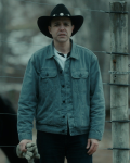 Carlos Rodriguez Christmas Cowboy 2024 Armando Gutierrez Green Denim Jacket