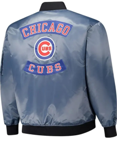 Chicago Cubs Satin Full-zip Jacket