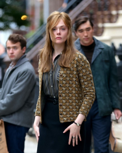 Elle Fanning A Complete Unknown Sylvie Russo Floral Jacket