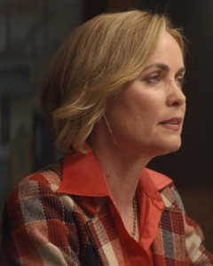 Judy Bissett Last Days Of The Space Age 2024 Radha Mitchell Plaid Blazer
