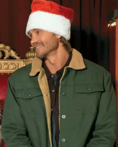 Luke The Merry Gentlemen 2024 Chad Michael Murray Green Jacket