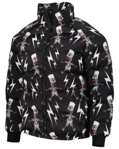 The Simpsons Freeze Max Family Raglan Full-zip Black Jacket