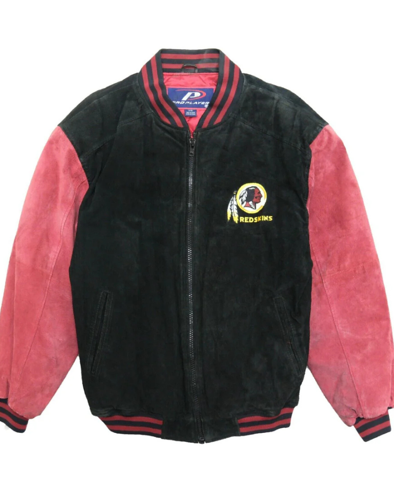 Vintage Washington Redskins Pro Player Leather Suede Bomber Jacket Vintage Washington Redskins Pro Player Leather Suede Bomber Jacket