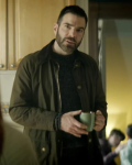 Zachary Quinto Brilliant Minds 2024 Dr. Oliver Wolf Brown Cotton Jacket