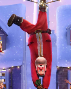 Brian Cox That Christmas Animated 2024 Santa Red Costume Coat