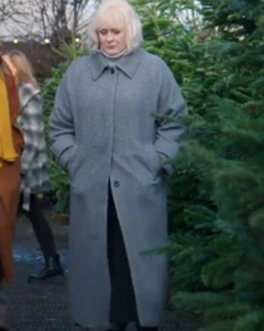 Reed Tv Series Black Doves 2024 Sarah Lancashire Grey Trench Coat
