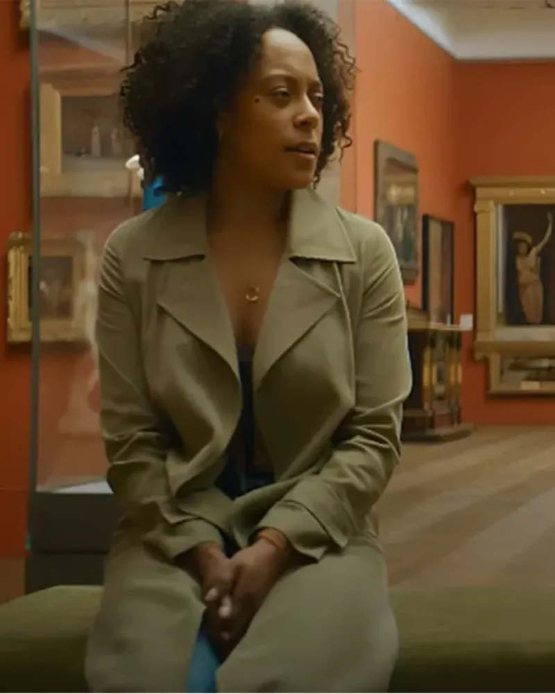 Rosalind Eleazar Tv-series 2025 Missing You Season 01 Di Kat Donovan Beige Trench Coat Rosalind Eleazar Tv-series 2025 Missing You Season 01 Di Kat Donovan Beige Trench Coat