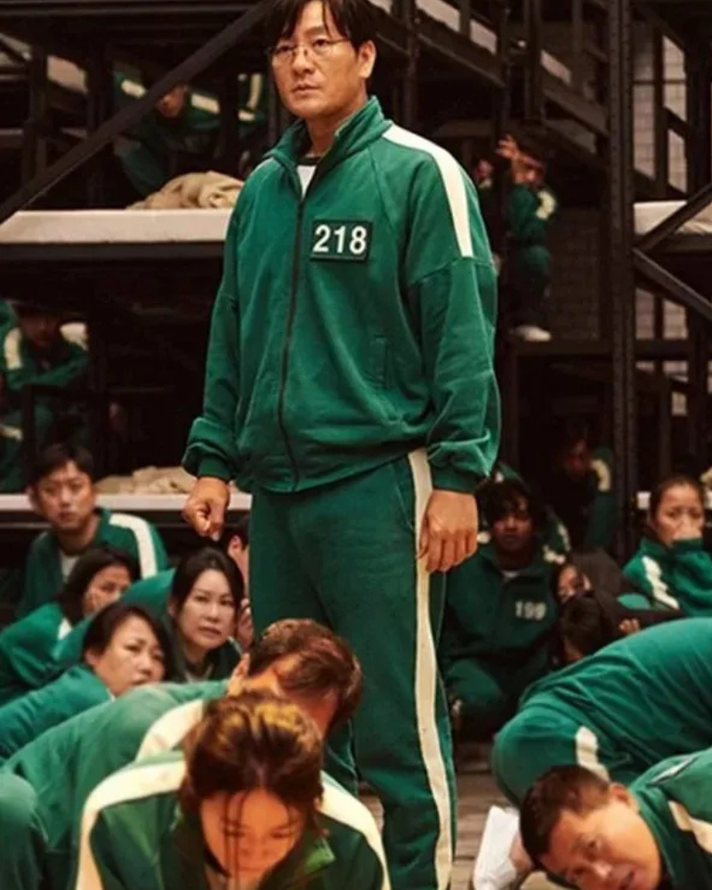 Squid Game Green Tracksuit Costume Jacket Squid Game Green Tracksuit Costume Jacket