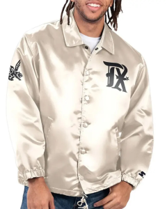 Texas Rangers Option Route Coaches Satin Jacket