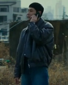 Kim Dong-won Tv Series The Trunk 2024 Um Tae-seong Black Bomber Jacket