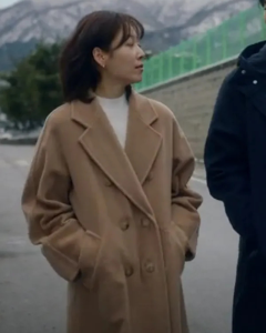 No In-ji Tv Series The Trunk Seo Hyun-jin Brown Wool Coat