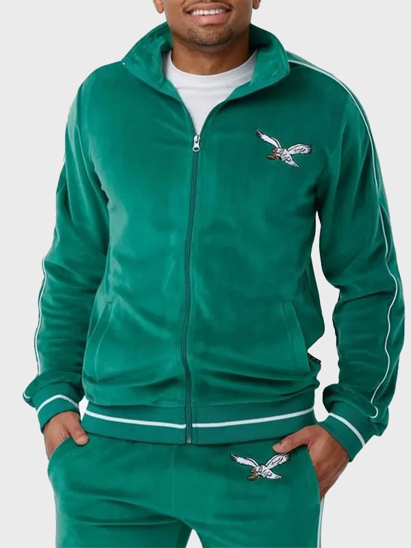 Philadelphia Eagles Velour Tracksuit Philadelphia Eagles Velour Tracksuit