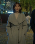 Seo Hyun-jin Tv Series The Trunk No In-ji Grey Wool Trench Coat