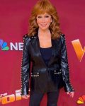 The Voice Reba Mcentire Studded Leather Jacket