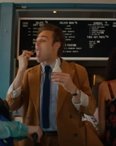 Young Werther Movie 2024 Douglas Booth Brown Corduroy Blazer