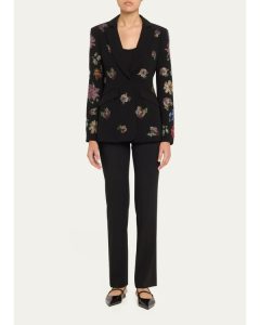 The View 2025 Joy Behar Black Floral Embellished Blazer