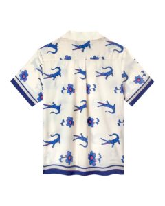 The White Lotus S03 Sam Nivola Crocodile & Floral Print Shirt