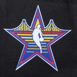 Unisex 2025 NBA All-Star Game Pro Standard Black Wool Varsity Full-Snap Jacket