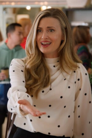 Following Yonder Star Brooke D’Orsay Polka Dots Shirt