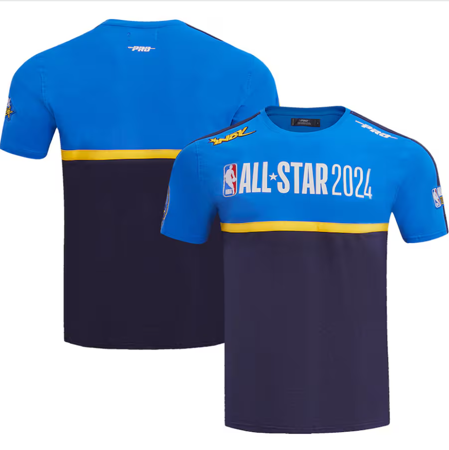 Unisex Pro Standard Navy 2024 NBA All-Star Game Chenille T-Shirt Unisex Pro Standard Navy 2024 NBA All-Star Game Chenille T-Shirt