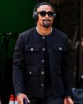 The Today Show Jalen Hurts Black Tweed Jacket