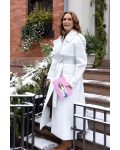 NYC Brooke Shields White Trench Coat