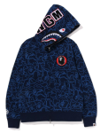 Bape 30th Anniversary Line Camo Shark Full Zip Hoodie