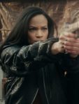 The Equalizer S5 Sam Black Leather Bomber Jacket
