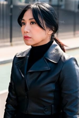 The Equalizer S5 Melody Bayani Black Cropped Biker jacket