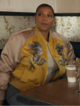The Equalizer Robyn Mccall Yellow Floral Bomber Jacket