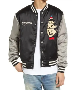 Ice Cream Hoodini Bomber Satin Jacket