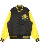 Icecream Static Yellow and Black Varsity Jacket