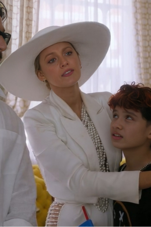 Another Simple Favor Blake Lively White Pearl-Embellished Suit