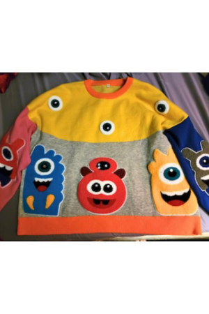 Americas Got Talent S20 Mama Duke Multicolor Monster Sweater