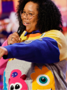 Americas Got Talent S20 Mama Duke Multicolor Monster Sweater