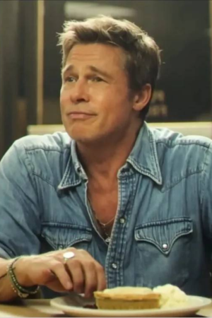 F1 The Movie Brad Pitt Western Denim Shirt