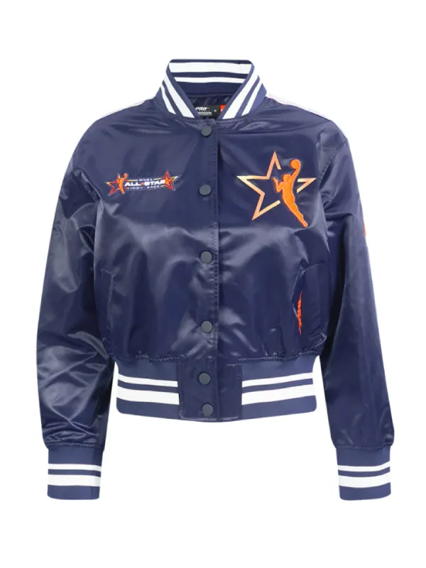 WNBA All Star 2025 Unisex Sublimated Satin Jacket WNBA All Star 2025 Unisex Sublimated Satin Jacket