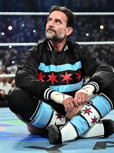 WWE Night of Champions 2025 CM Punk Varsity Jacket